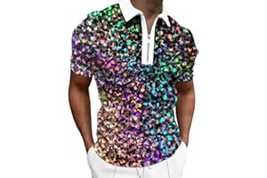 NNGOTD Men's Golf Polo Shirts Golf Tops for Men Golf Shirts Mens UK, Men's Golf Shirts, Mens Golf Polo Shirts Summer Golf Lightweight Casual Work Rugby Shirt top Sports Gym Top Men Tshirt