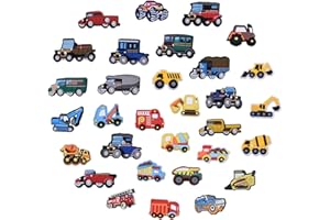 Onperpoe 31 Stück Schuh Ornamente - Cartoon Schuhanstecker für Kinder & Traktor PVC Shoe Charms für Crocs & Clog-Dekor für Mädchen & Jungen