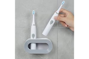 Vicloon Ścienny uchwyt na szczoteczkę do zębów, 1 szt. Uchwyt ścienny Elektryczna szczoteczka do zębów, bez wiercenia, elektryczny uchwyt na szczoteczkę do zębów, samoprzylepny uchwyt na szczoteczkę