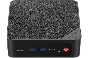 Beelink 8-Core 16-Thread AMD Ryzen7 5800H 4.4GHz SER5 MAX Mini PC, 32GB DDR4 RAM 500GB PCIe3.0 SSD, 4K@144Hz Triple Display (HDMI/Type-C/DP), USB3.2 BT5.2 Wi-Fi6 AMD Mini Gaming PC