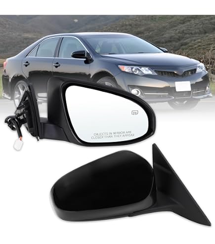 DNA Motoring OEM-MR-TO1321167 Factory Style Powered Right Side Door Mirror Compatible With 02-06 Camry