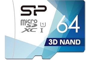Silicon Power 64 GB karta 3D NAND High Speed MicroSD do kamer rozdzielczych i monitorowania domu + adapter SD