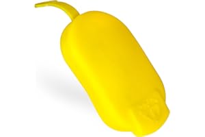 Click&Fit Windscreen Washer Fluid Bottle Cap compatible with Renault Megane Clio Scenic Laguna Espace, Dacia Sandero Duster – Car Water Reservoir Tank Cap replaces 7700411279 63x36mm, Yellow