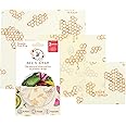 Bee’s Wrap Set of 3 Assorted Size Wraps, Beige