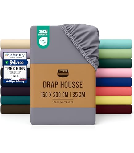 Soifox DXHome Hoeslaken, 140 x 200 cm tot 160 x 200 cm, pluche