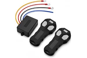 WODHMIEY Winch Remote Control Kit fjärrkontroll universell trådlös med 2 fjärrkontroller och 1 mottagare, hög känslighet med räckvidd på 25 m, för 12 V/24 V