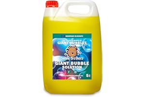 Bubble Brothers Liquido per bolle di sapone da 5 litri per bolle di sapone giganti e normali bolle di sapone, bottiglia di ricarica da 5 l (5 litri)