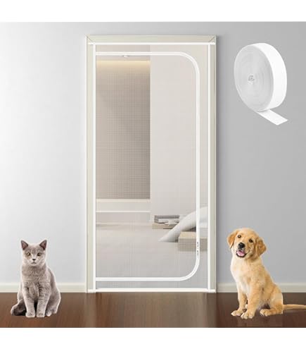 Dog Screen Door NAMSAN Cat Door For Sliding Door Window, Inside