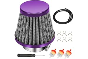 HIAORS 38mm 39mm 40mm Purple Air Filter for 50cc 70cc 90cc 110cc 125cc 150cc Chinese GY6 139QMB 139QMA Motorcycle Scooter ATV Dirt Pit Bike Go Karts Quad SSR TTR Parts