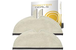 ROBOTER DEALS Almohadillas de microfibra, paños de repuesto (2 unidades) para robot aspirador Roborock Q8 MAX Plus