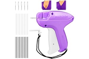 Audasi Stitchy Quick Clothing Fixer Pistola Per Micropunti Per Vestiti Pistola Per Cucito A Un Punto Dispositivo Di Abbigliamento Fissaggio Rapido Clothing Fixer Con 1000 Pezzi Di Colla Ad Ago Viola