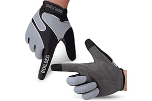 BOILDEG Cycling Gloves Bike Gloves Mountain Road Bike Gloves Anti-slip Shock-absorbing Pad Breathable Half Finger Bicycle Biking Gloves for Men & Women