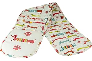 SPOTTED DOG GIFT COMPANY Double Oven Gloves, Heat Resistant Double Oven Mitt, Sausage Dog Themed Kitchen Oven Mitts, Cute Dogs Cooking & Baking Gifts for Dog Lovers Owners Women Men