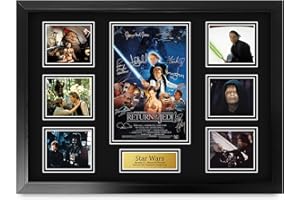 HWC Trading Star Wars Return Of The Jedi Gifts Printed Signed Autograph Picture for Movie Memorabilia Fans - A2 Framed