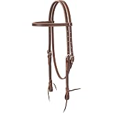 Weaver Leather Latigo Deri Alın Bantlı Başlık
