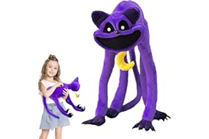BGTLJKD Smiling Critters Peluche, Catnap Peluches, Adorables Juguetes de Peluche de Gato Morado, Juguetes de Peluche de Smiling Critters Peluche, Regalos Preferidos para Niños y Fanáticos