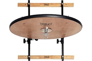 Everlast 8 Inch Adjustable Wooden Swiveling Speed Bag Platform with Full Rubber Edge, 2 Brace Boards, and Assembly Hardware…