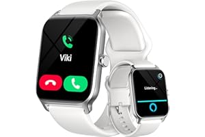 GYDOM Montre Connectée Femme avec Appel Bluetooth, Alexa intégrée 1.8" Smartwatch Moniteur de SpO2 Fréquence Cardiaque Sommeil 100 Sport Podometre Calories Etanche IP68 pour Android iOS