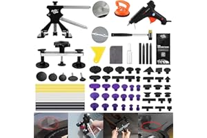 PDR TOOLS Dellen Werkzeug, 69 PCS Dellen Reparaturset mit Dellenheber und Bridge Dellenzieher Entfernen Sie 95% der Autodellen in 30 Minuten bei Hagelschäden und Türreparaturen