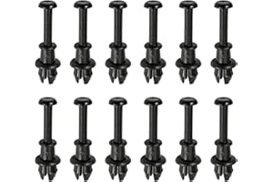 ZHIXAN 12pcs Car Boot Parcel Shelf Clips 1.46"(3.7cm) Universal for VW Golf Vauxhall Corsa Nissan Juke Trunk Liner Hooks Strings Retainer