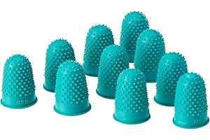 QUALITY RUBBER Quality Thimblette Rubber for Note-counting Page-turning Size 0 Small Green Ref 265478 [Pack of 10]