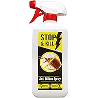 STOP & KILL Anti Milben Spray 500 ml | Abwehr für Bett/Matratzen/Polster/alle Textilien | Sofort- & Langzeitschutz gegen…