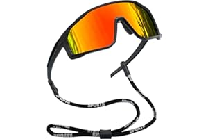 Joopin Lunettes de Soleil Sports Polarisées pour Hommes Femmes Lunettes de Cyclisme Vélo Route Enveloppantes Protection UV400