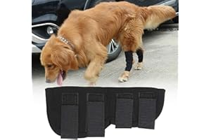 ZERODIS Coprigambe per Cani, Custodia Protettiva per Ginocchia per Animali Domestici Antiscivolo Coperchio di Supporto per Assistenza per Le Gambe di Cani Coperchio di Protezione(S-Nero)