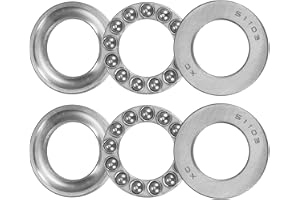 Kvartsman 51103 axial kullager 17 mm x 30 mm x 9 mm stål med hög kolhalt och brickor ABEC1 2 st