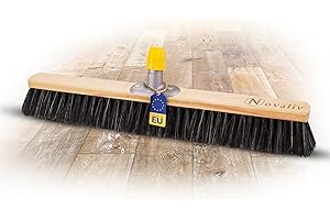 Novaliv Cepillo de crin de 60 cm, escoba sin mango, cerdas suaves I escoba para polvo fino