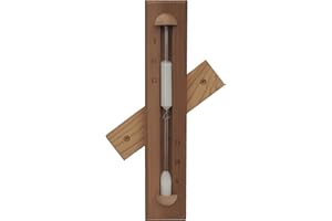 HOME SAUNA EXPERIENCE HSE Deluxe Cedar Wall-Mounted Rotating Sauna Sand Timer (15 Minutes, White)