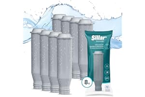 Sillar Filtro de agua para cafeteras, 8 filtros de repuesto para F088 NIRF 700 PRO AQUA | Alarga la vida útil de tu electrodoméstico | Compatible con muchas cafeteras de marcas Krups, Nivona y Melitta