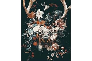 CICISTORY Peinture par Numéro Adulte, Peinture à l'huile de Bricolage avec Brosses et Peintures Acryliques Kit Peinture Adulte 40x50cm (sans Cadre)