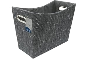 JVL Shadow Fabric Magazine Holder Storage Basket