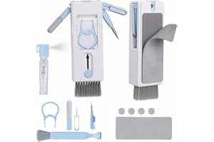 Bigqin Zestaw do czyszczenia słuchawek dousznych 11 w 1 - biały niebieski