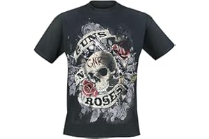 GÉNÉRIQUE Guns N' Roses Firepower Homme T-Shirt Manches Courtes Noir Regular/Coupe Standard