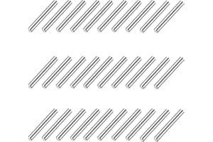 Silars Pasadores de Acero Inoxidable, 30pzs Clavija Pasador M4 Pasadores de Seguridad Marcadores Espigas Madera, Cilíndrico Soporte Estante Pasador para Conectar Estantes Muebles (M4X40)