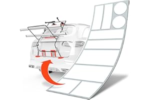 Luxshield Porte-vélos arrière Film de Protection - Jeu de Coussinets de Protection - Film de Protection Autocollant Transparent pour Toutes Les Voitures