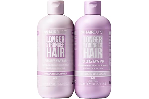 HAIR BURST Shampoing et Après-shampoing pour Cheveux Bouclés et Ondulés - Sans Sulfates et Parabens, Approuvé par la Méthode Curly Girl