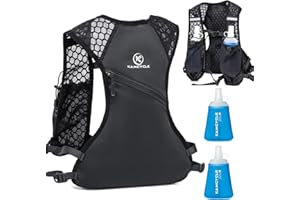 KAMCYCLE Sac à Dos d'hydratation, Sac à Dos ultraléger de Course à Pied, Gilet de Course, Sac à Dos de vélo ultraléger pour Hommes et Femmes pour la Course à Pied, Le Marathon, Le Jogging, Le vélo