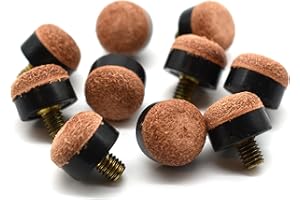 ‎BILMAG BILMAG 10 STK. Queue Leder, Schraubleder Pomeranze 12mm mit Metallgewinde M4,5