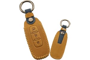 ontto Etui na kluczyki samochodowe ze skóry bydlęcej, do Nissan Juke X-Trail T33 Qasqhai J12 Qashqai Ariya Altima Teana 2022-2023 etui na pilot zdalnego sterowania, etui na klucze, 3 przyciski