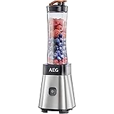 AEG MiniMixer SB 2400 Standmixer / 0,4 PS-Power-Motor / 23.000 U/Min / spülmaschinen- und bruchfeste 600 ml Tritan-Flasche mi