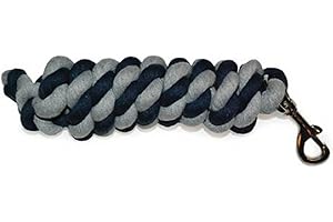 Mark Todd TOD890410 Cotton Lead Rope - Navy/Grey, Regular