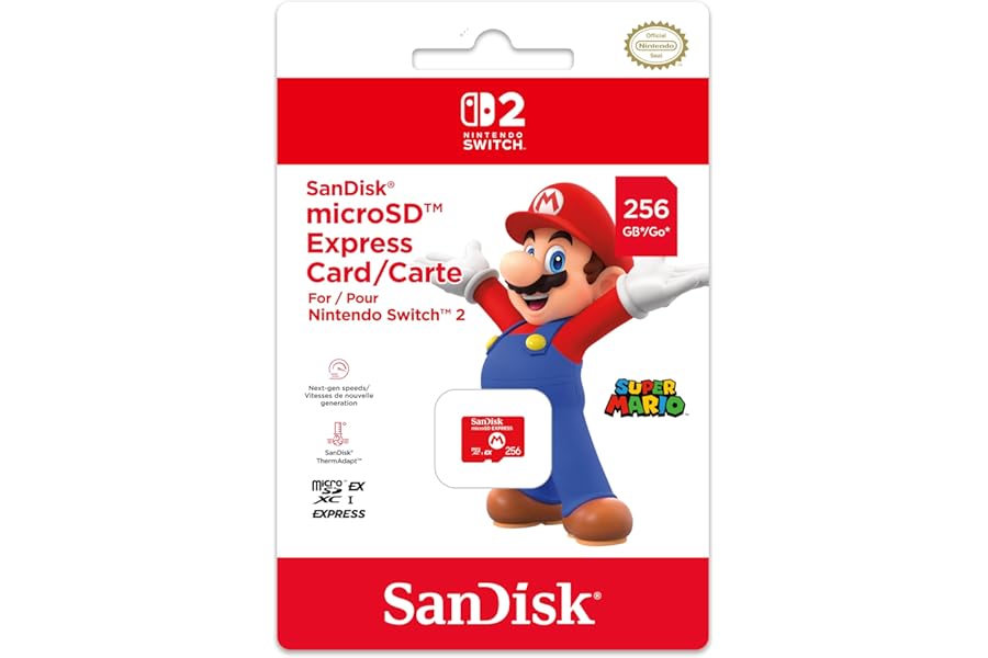 Nintendo SanDisk microSD Express Card for Nintendo Switch 2
