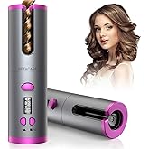 BETACARE® Cordless Automatic Hair Curler - Portable Curling Iron With LCD Temperature Display, Fast Heating, Auto Rotating, U