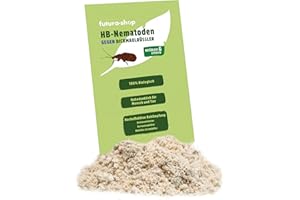 FUTURA-SHOP HB Nematoden gegen Dickmaulrüssler 100% biologische und giftfreie Bekämpfung 10 Mio. für 20 m² | Nützlinge auch gegen Junikäfer, Gartenlaubkäfer, Maikäfer und Purzelkäfer