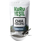 Dry Green 100% Natural Gluten-Free Chia Seeds - High Source of Fiber and Protein Chia Seeds - Supports Digestion, Smoothie, Kneader