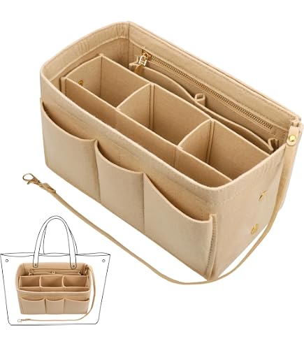 Organizer Interno Per Borsa Speedy 30 In Feltro – Inserti Protettivi Con Tasca E Scomparti – Lckaey - 3