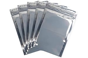 SEIWEI 100 Stück Antistatische Tasche für ESD, 80 x 120mm Translucence Antistatische Wiederverschließbare Beutel für PC Zubehör und Elektronisches Gerät